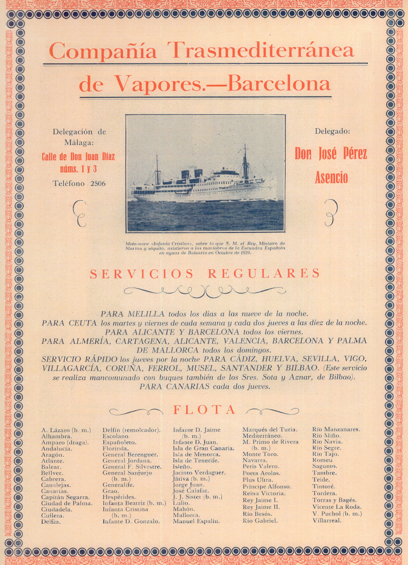 Cartel de Trasmediterrnea